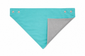 Reversible Baby Bib with Snap Buttons, Soft Gray Backing and Adjustable Fit